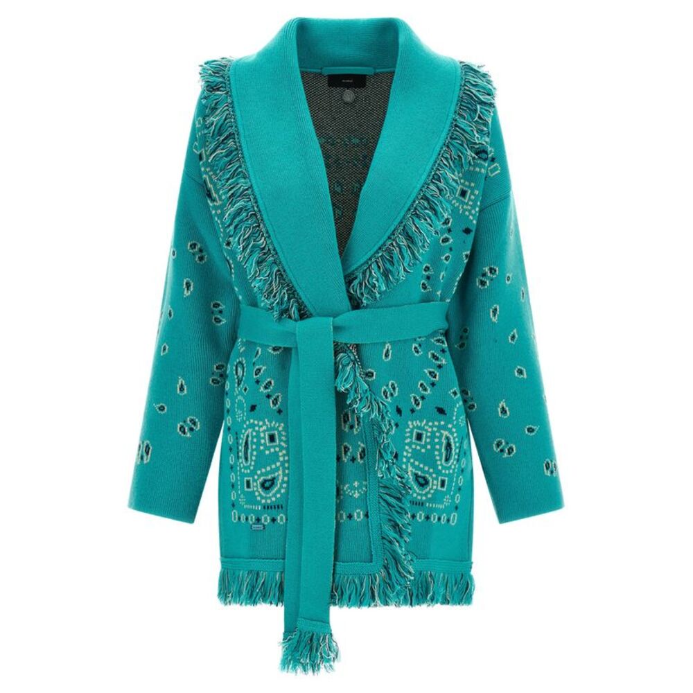 Alanui Blue Cashmere Women's Cardigan